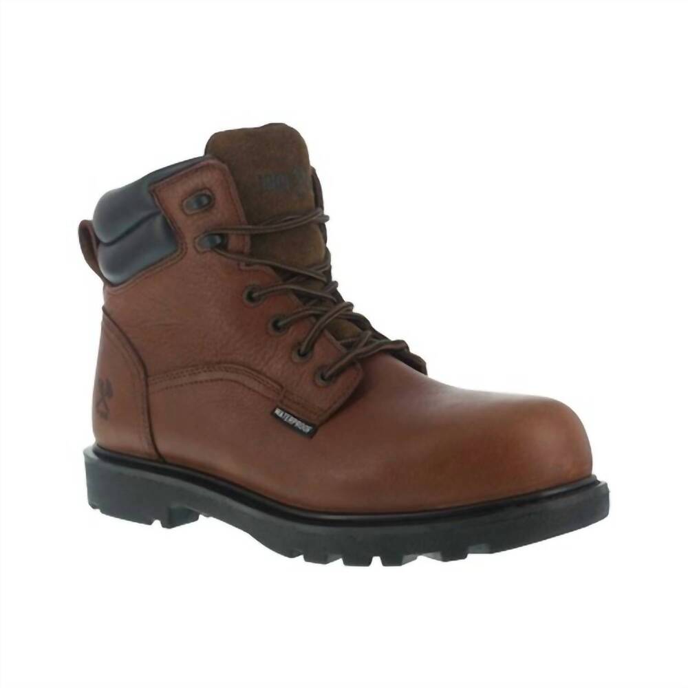 NEW IRON AGE men's composite toe work boots in brown